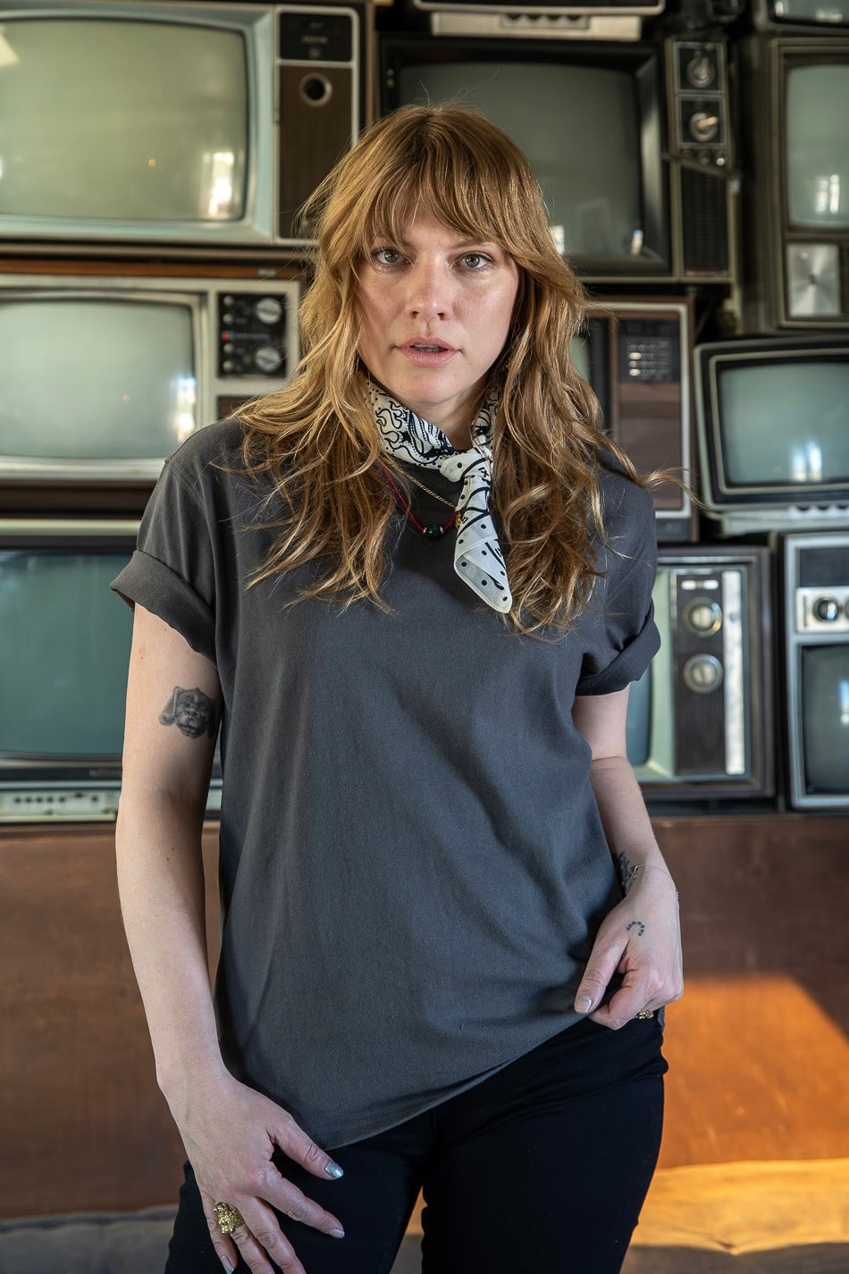 The Essential Tee Faded Black - Women