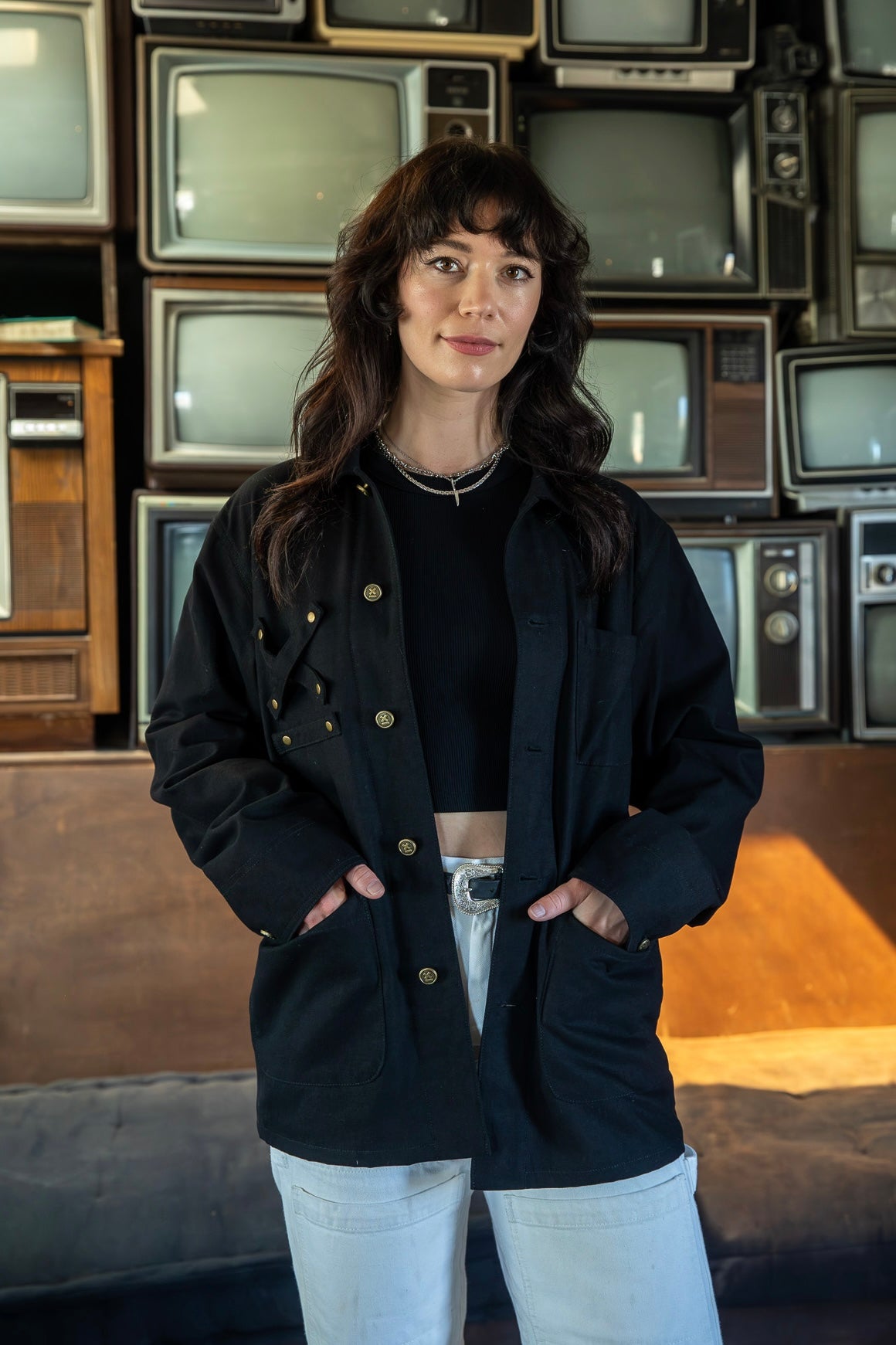 Pablo Painters Coat Black - Women