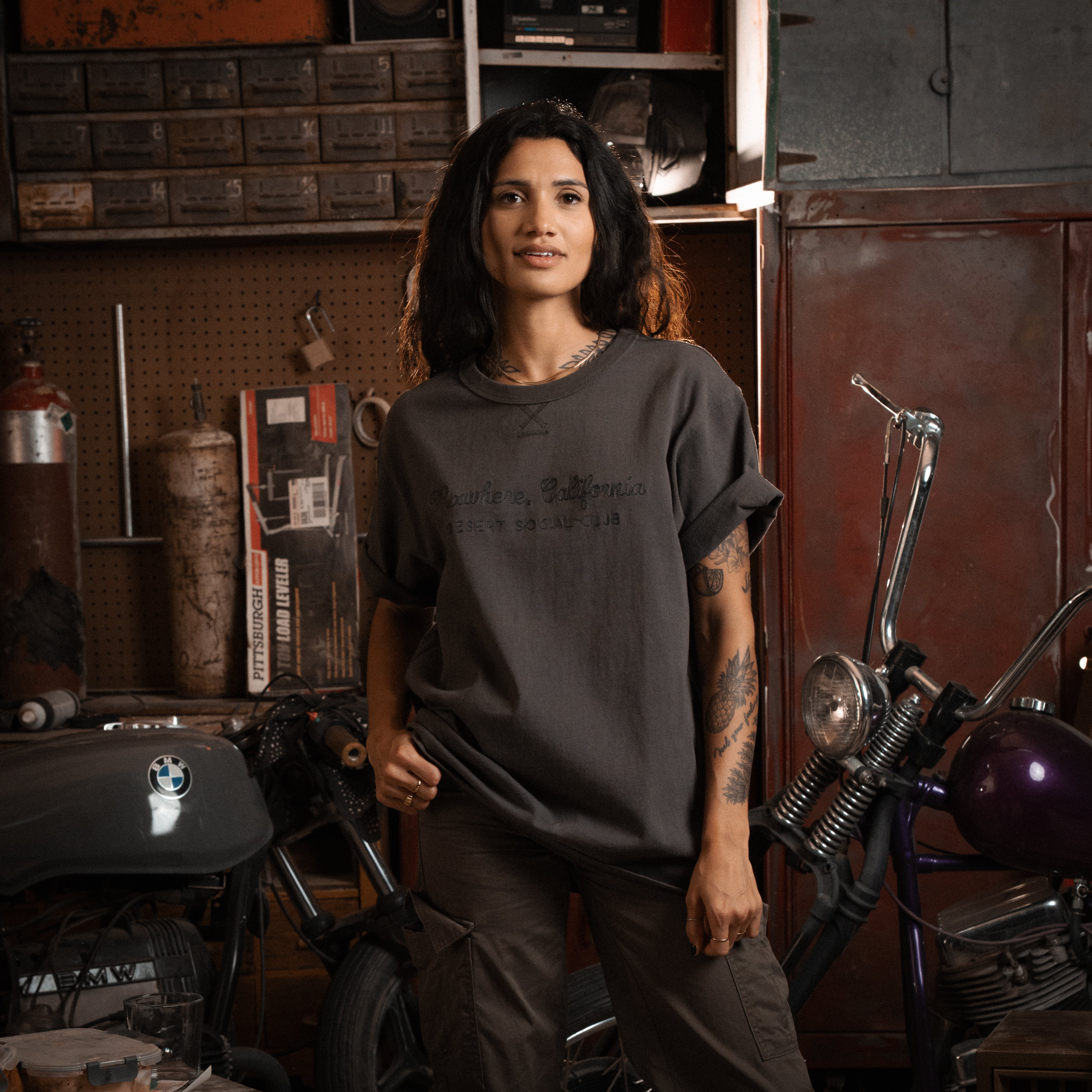 Nxwhere California Threaded Tee Black - Women