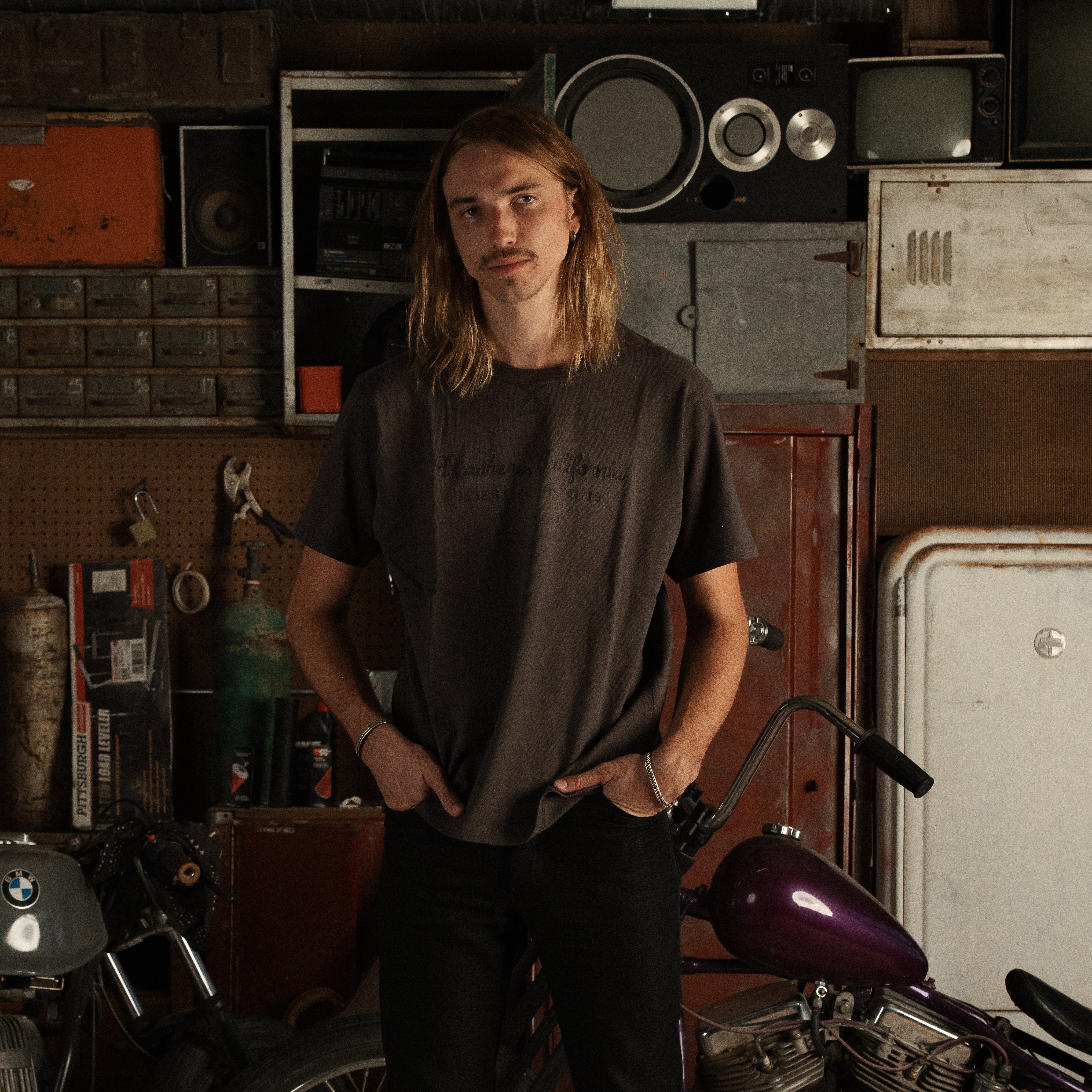 Nxwhere California Threaded Tee Black - Men